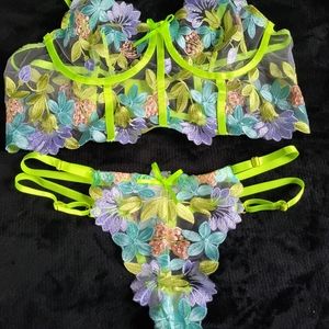 NWOT Bralette with Thong